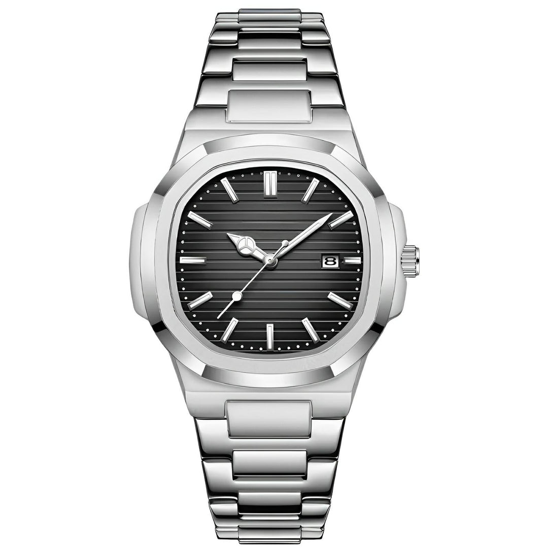Anton Quartz Watch Wynston Duke Silver Black 