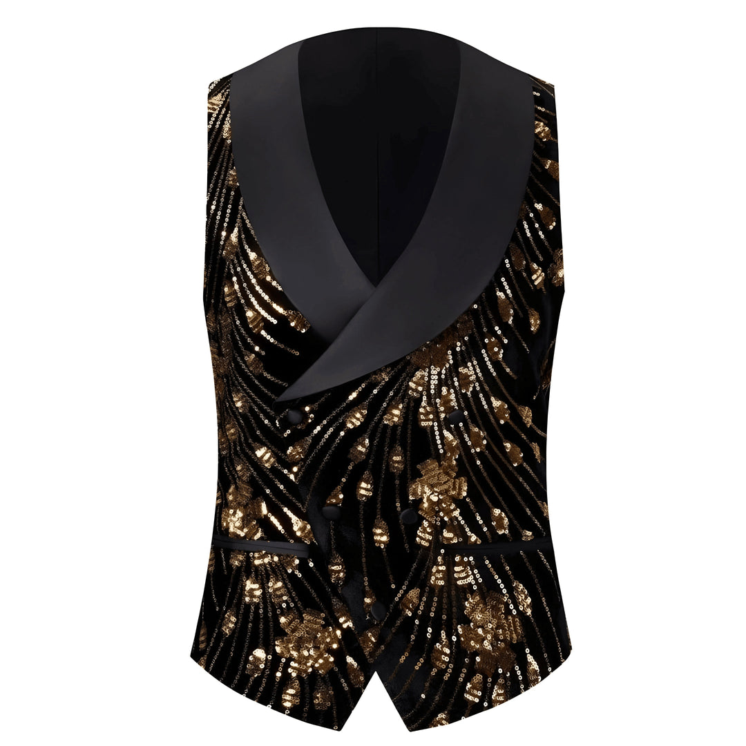 Ashbury Sequin Vest Wynston Duke Black 2XS 