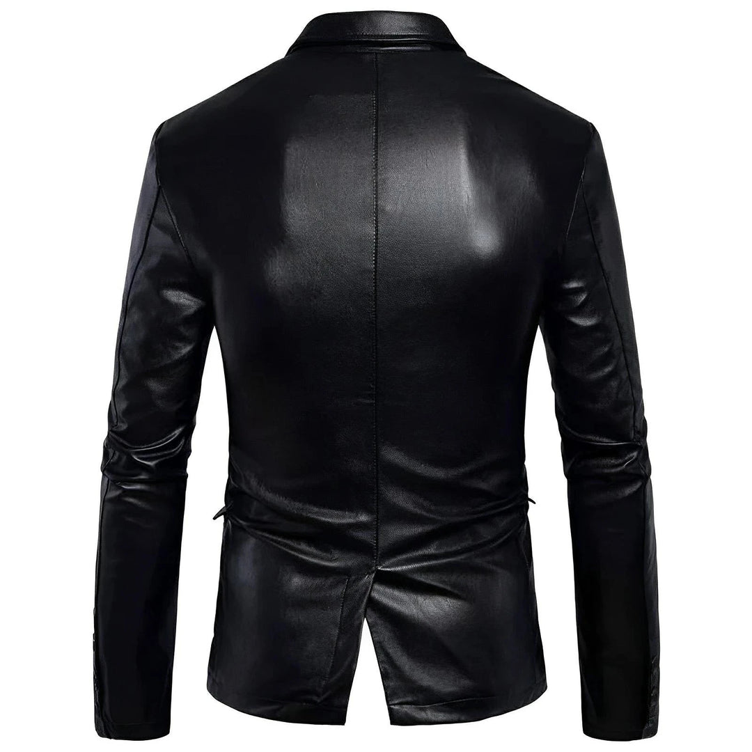 Ashford Faux Leather Blazer Wynston Duke 