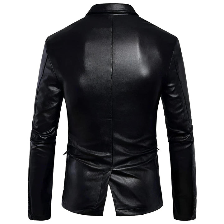Ashford Faux Leather Blazer Wynston Duke 