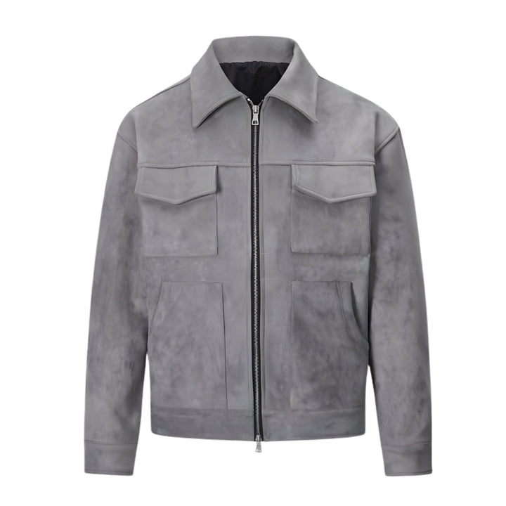 Ashford Suede Jacket Watson Duke Gray S 