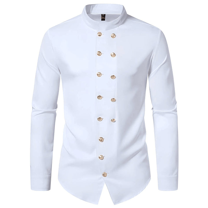 Bancroft High-Collar Shirt Wynston Duke White S 