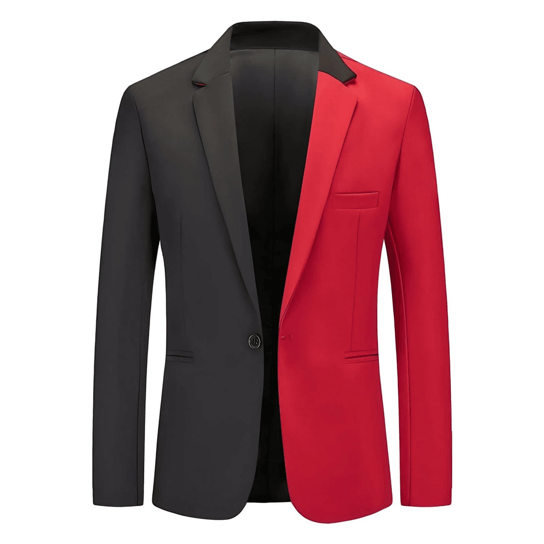 Beauregard Contrast Panel Blazer Wynston Duke Red XS 