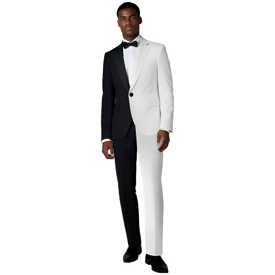 Beauregard Contrast Panel Suit Wynston Duke 