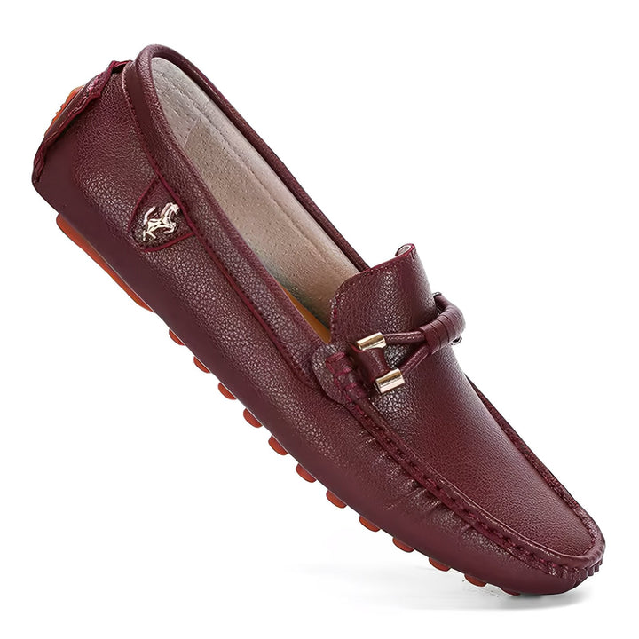 Chamberlain Driving Loafers Wynston Duke Burgundy 5 
