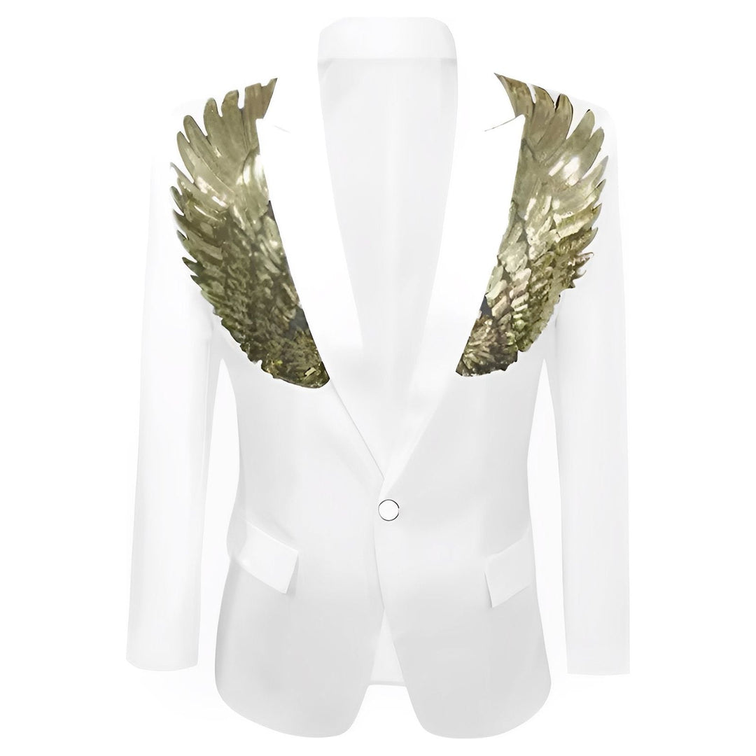 Chrome Wing Tailored Blazer Wynston Duke White 2XS 