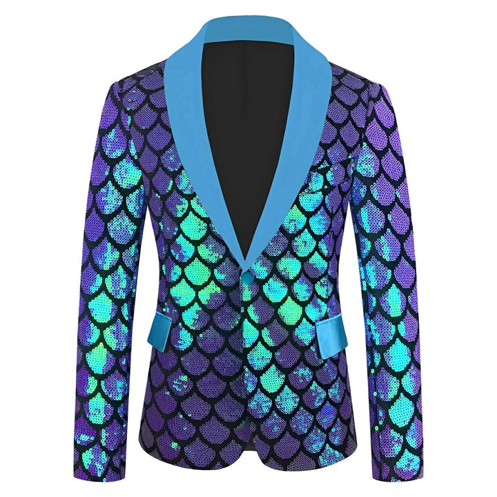 Edgerton Sequin Blazer Wynston Duke Blue 2XS 