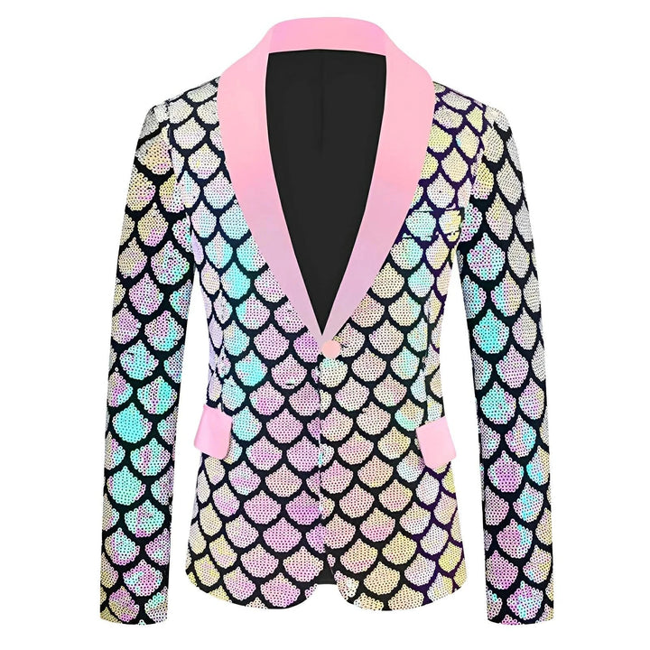 Edgerton Sequin Blazer Wynston Duke Pink 2XS 