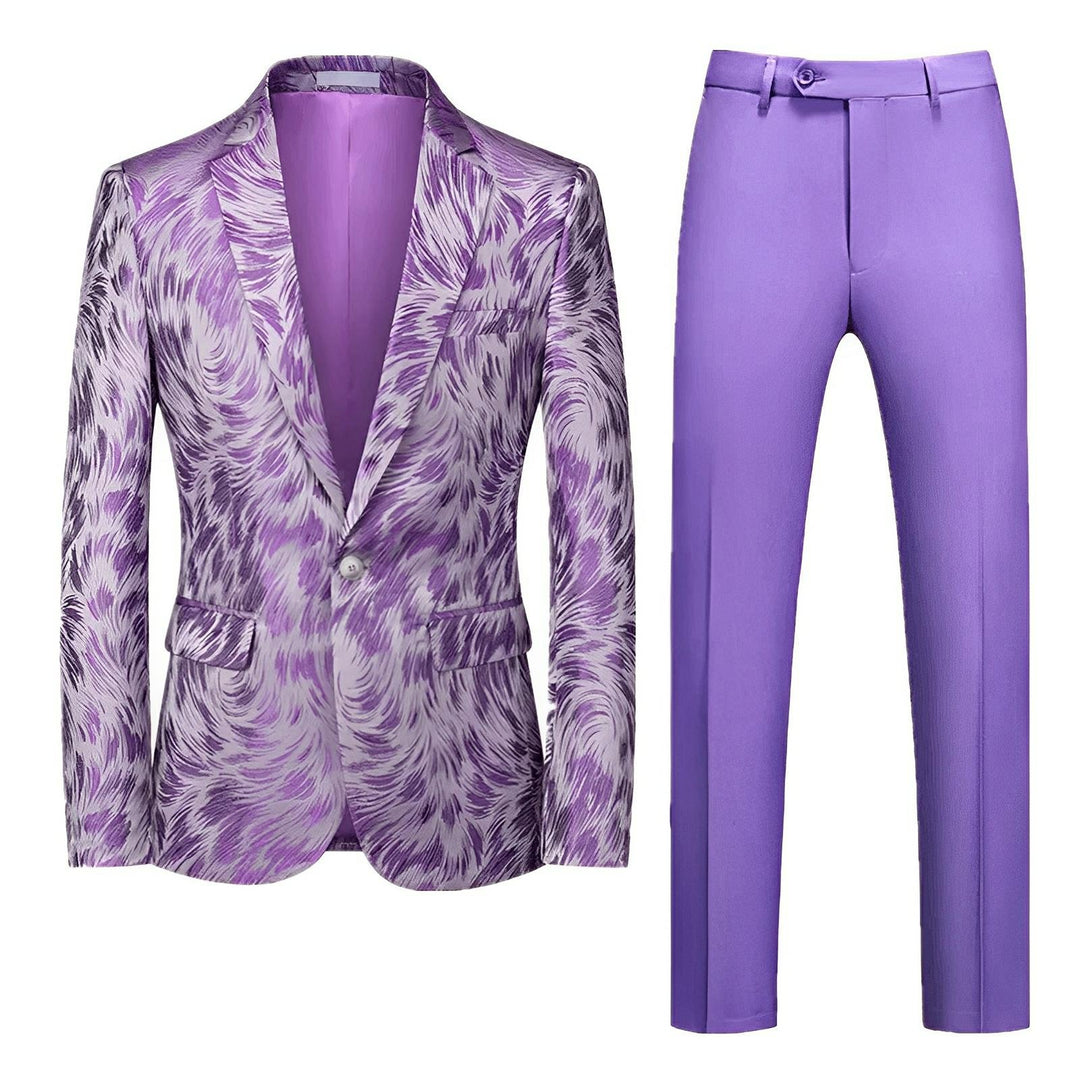 Elcott Jacquard Suit Wynston Duke Purple 2XS 
