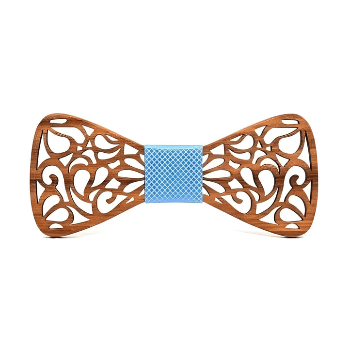 Everett Wooden Bow Tie Wynston Duke Light Blue 