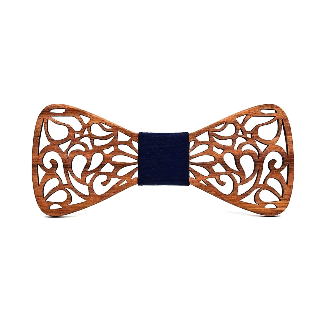 Everett Wooden Bow Tie Wynston Duke Navy Blue 