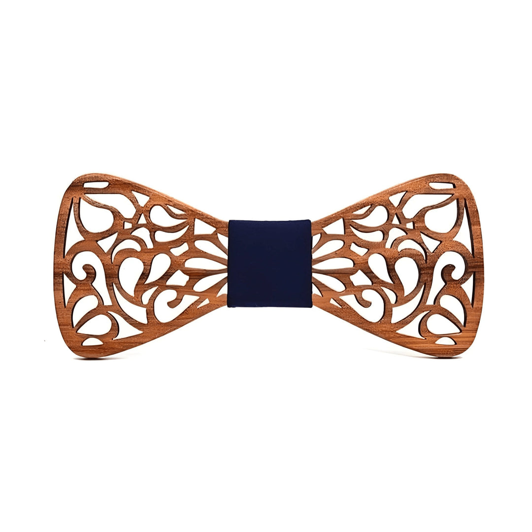 Everett Wooden Bow Tie Wynston Duke Royal Blue 