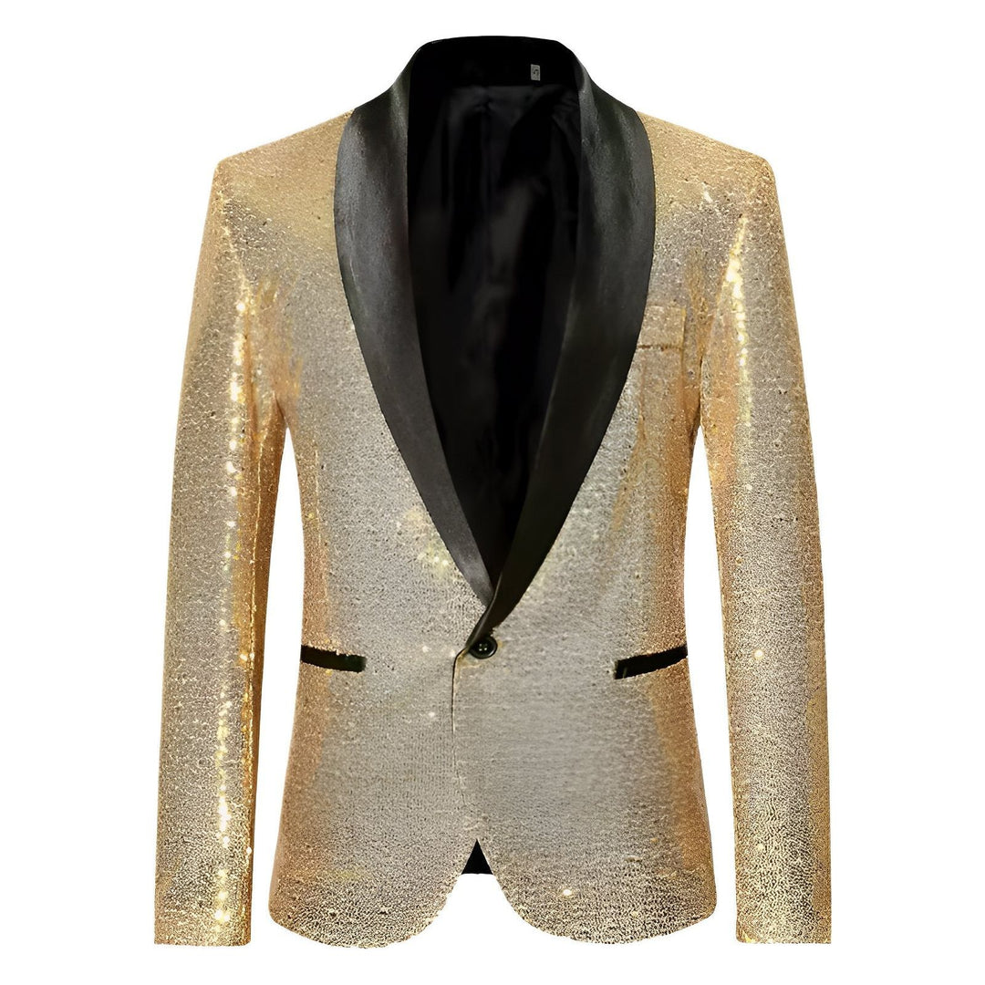 Fairfax Sequin Blazer Wynston Duke Gold S 