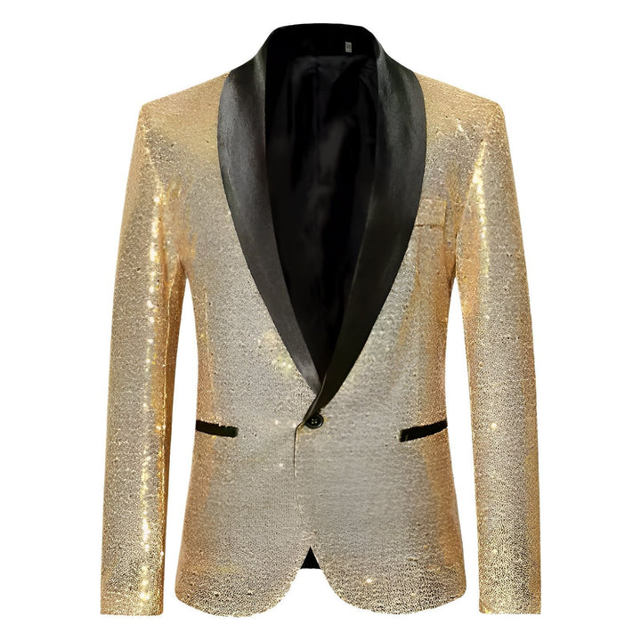 Fairfax Sequin Blazer Wynston Duke Gold S 