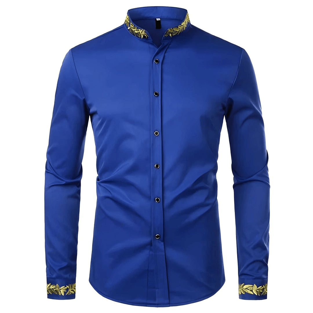 Glennburn Embroidered Shirt Wynston Duke Royal Blue S 