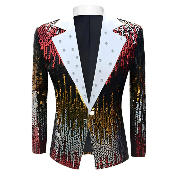 Granville Sequin Blazer Wynston Duke Red XS 