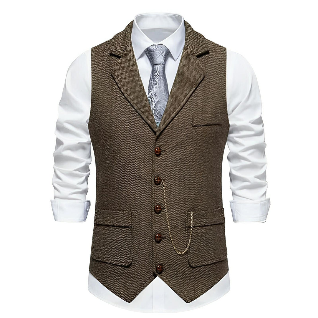 Granville Tailored Vest Wynston Duke Coffee S 