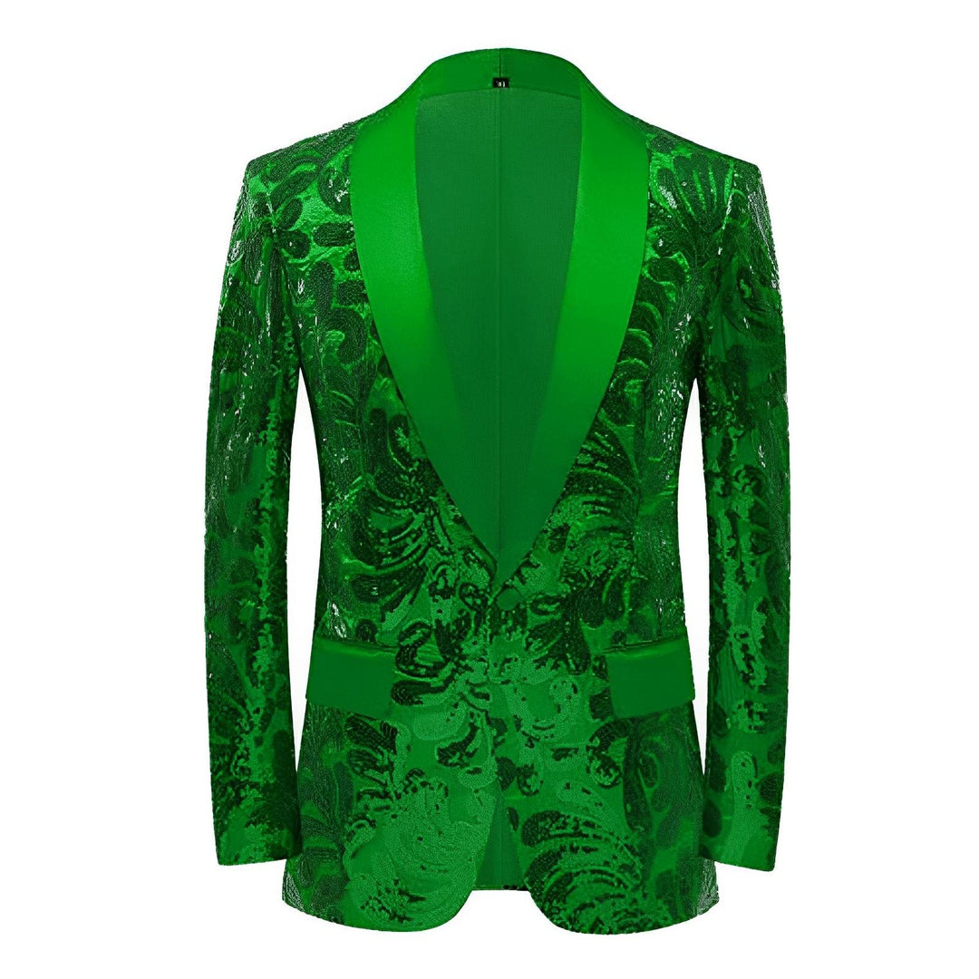 Hartwell Sequin Blazer Wynston Duke Green XS 