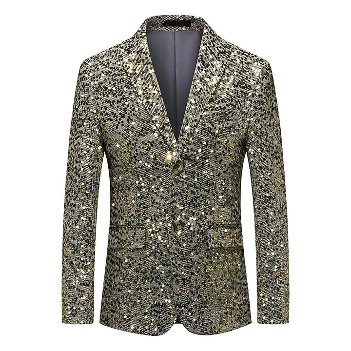 Hawthorne Sequin Blazer Wynston Duke Gold XS 