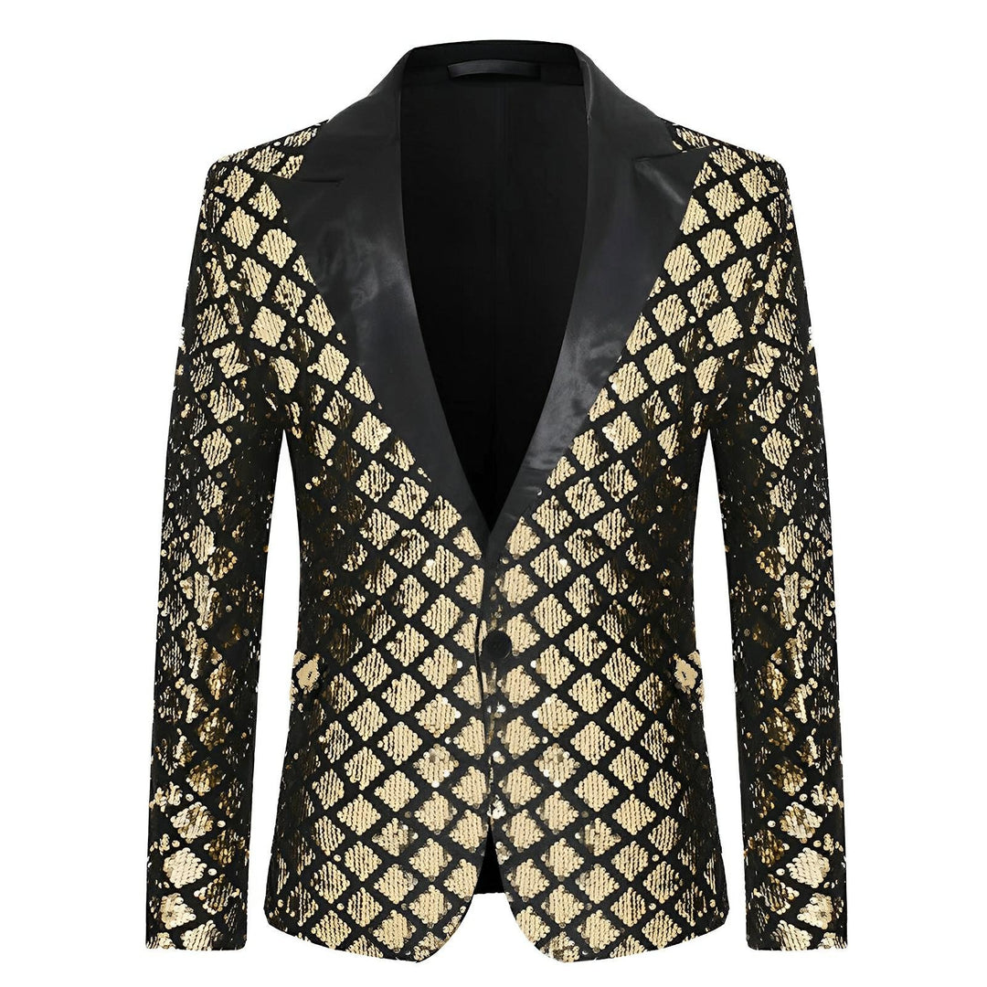 Hollingsworth Sequin Blazer Wynston Duke Gold S 