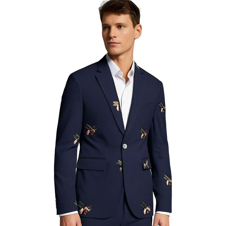 Huntington Embroidered Blazer Wynston Duke 