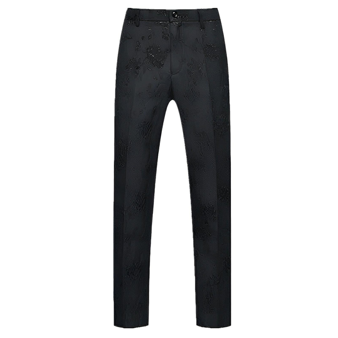 Huxley Jacquard Trousers Wynston Duke Black S 