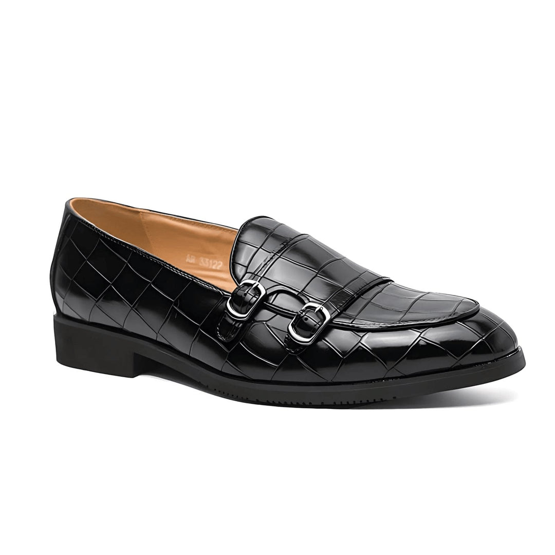 Ingleford Monk Strap Loafers Wynston Duke Black 6 
