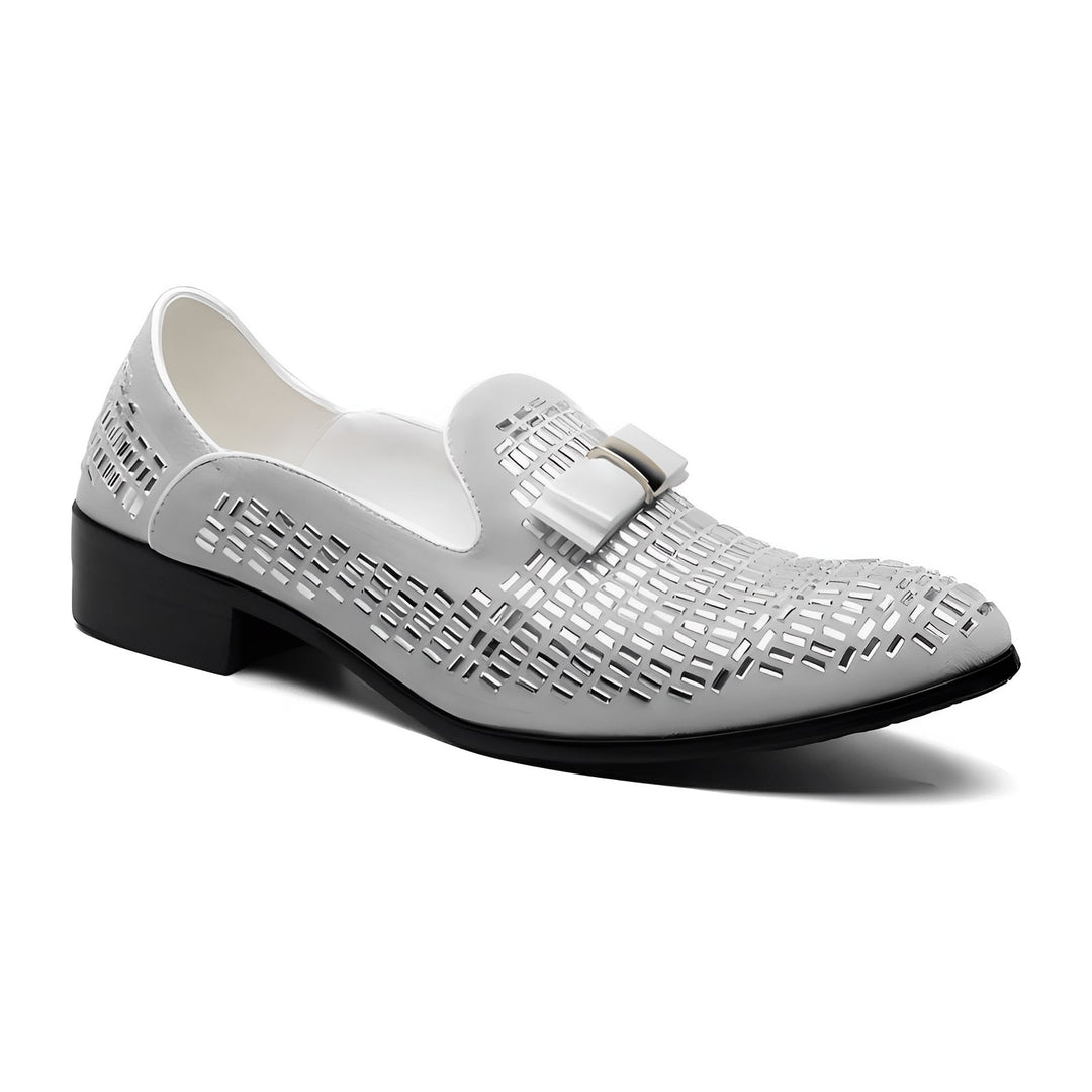 Jarrow Rhinestone Loafers Wynston Duke White 5 