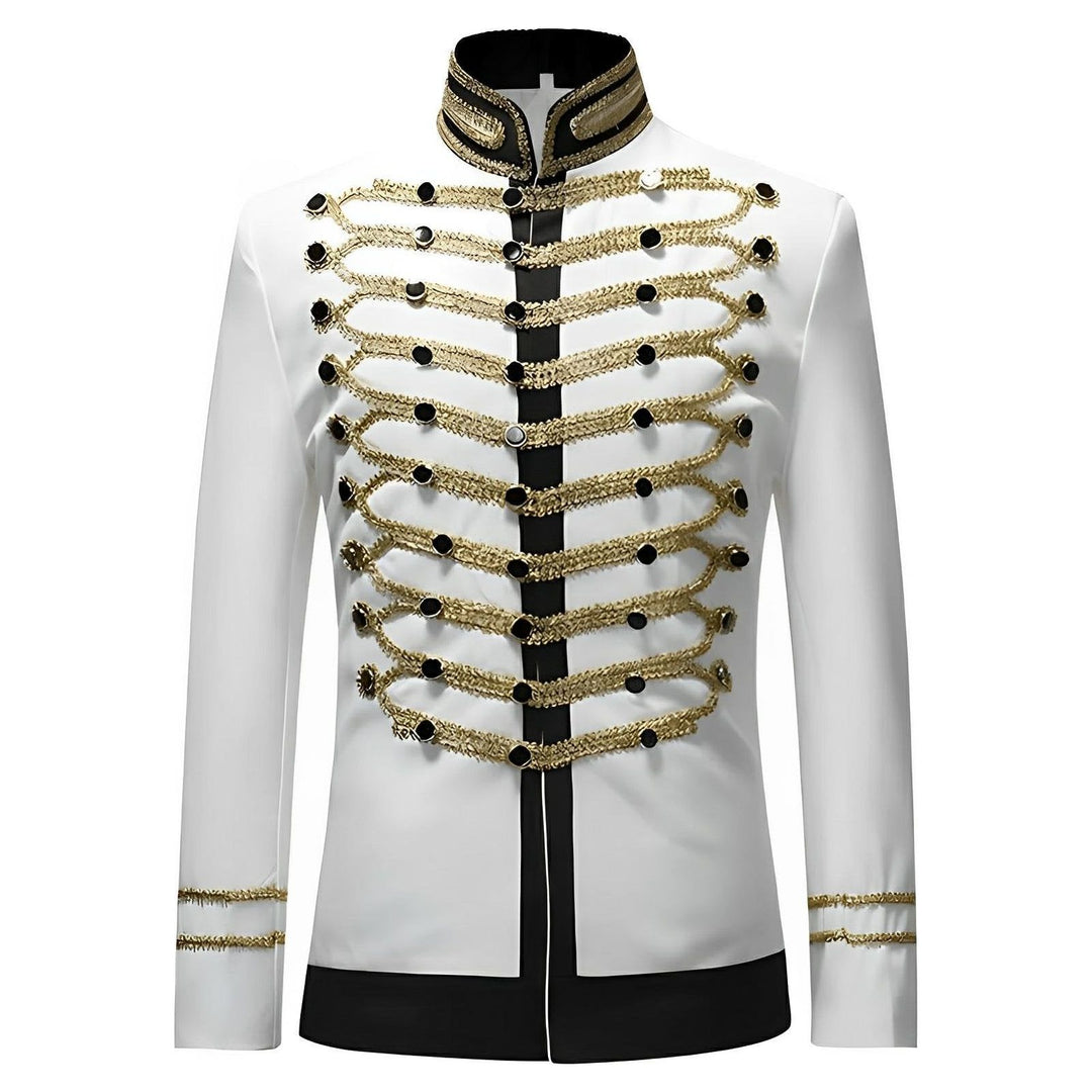 Jervis Military Blazer Wynston Duke White XS 