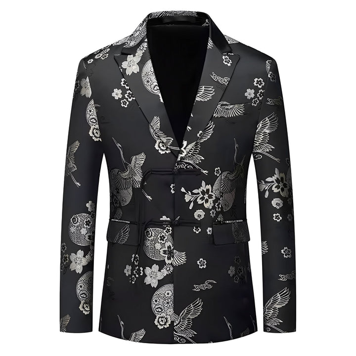 Kenrick Jacquard Blazer Wynston Duke Black 36R 