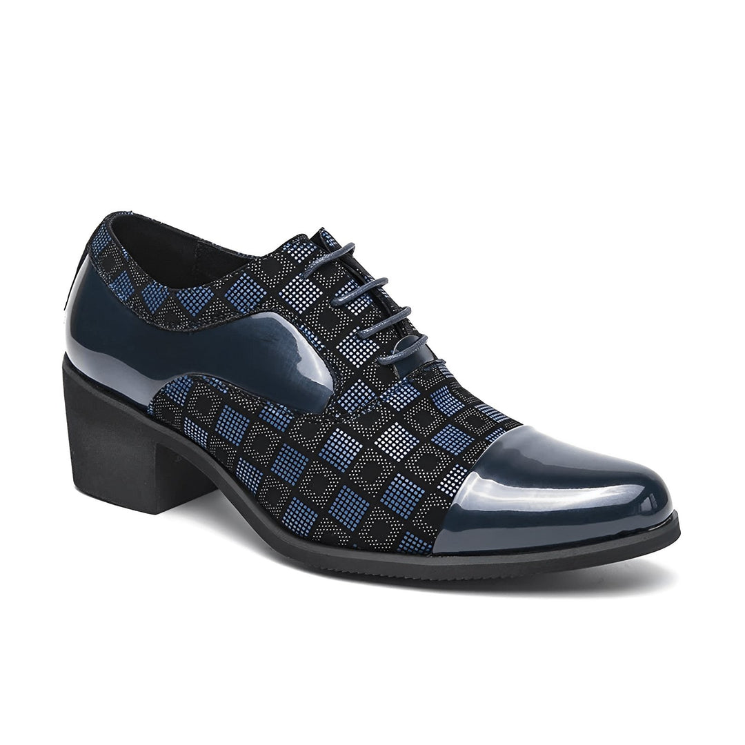 Kensington Patent Leather Oxfords Wynston Duke Blue 5 