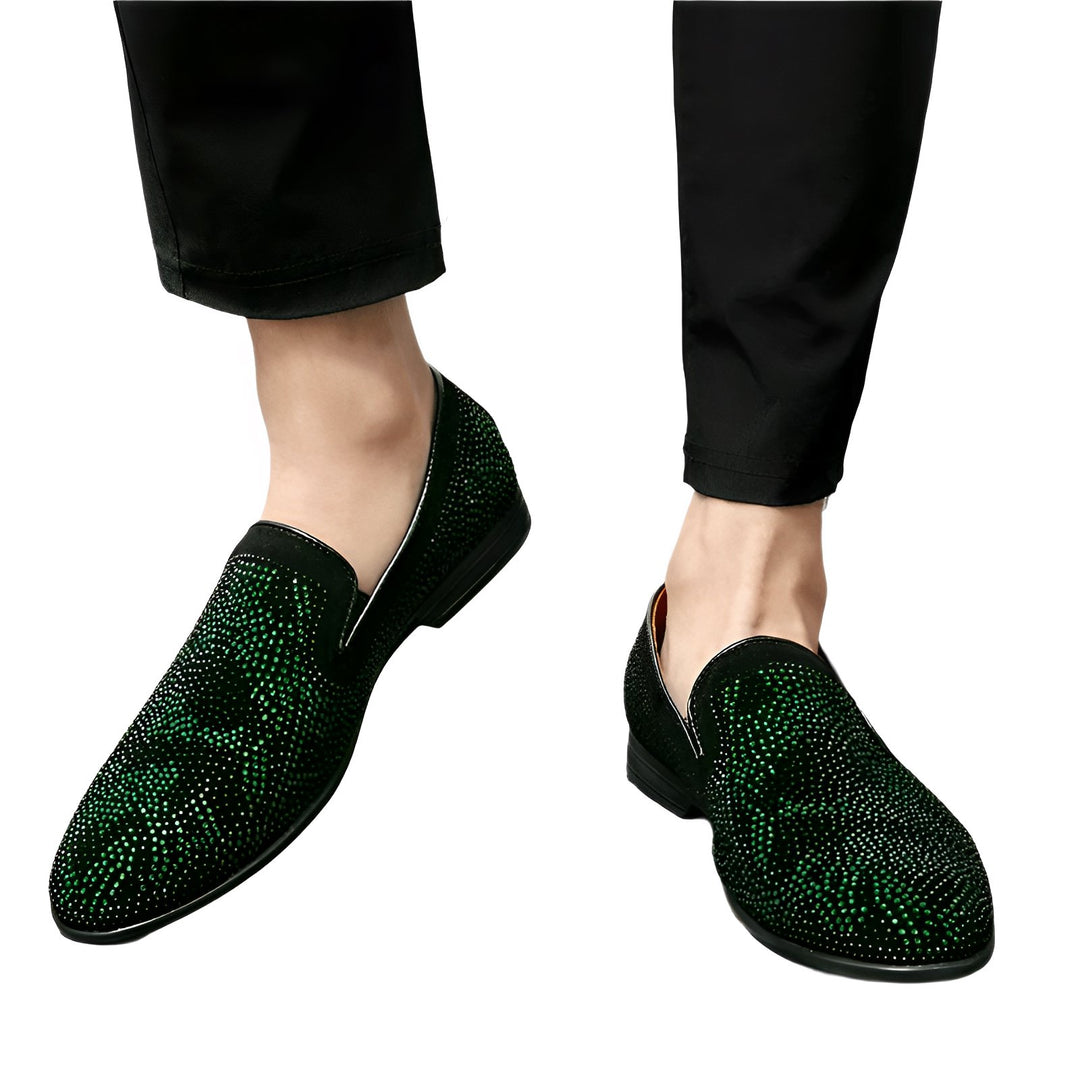 Kingsley Rhinestone Loafers Wynston Duke 