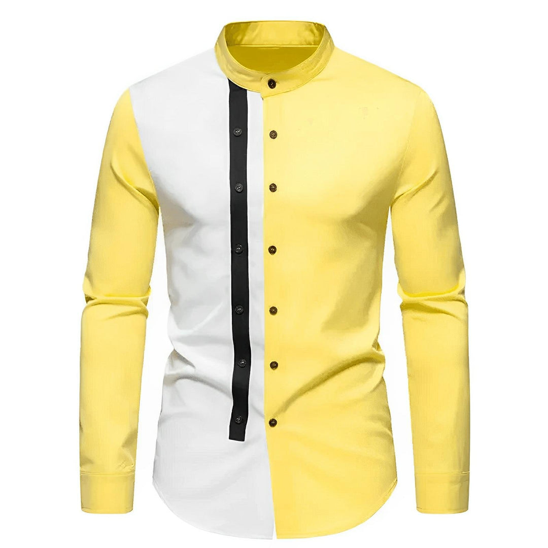 Kingsmere High-Collar Shirt Wynston Duke Yellow S 