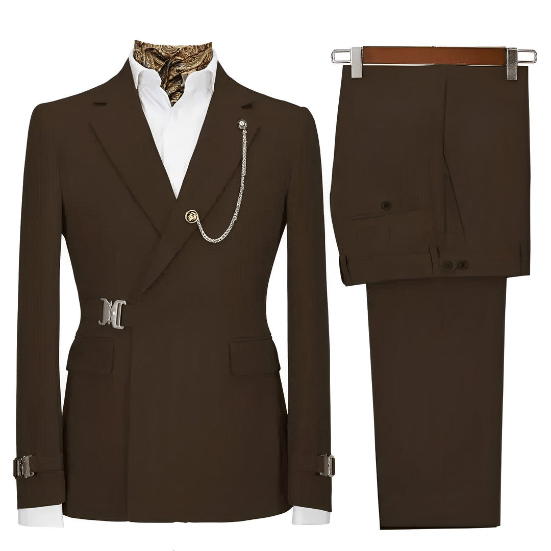 Kingsmere Tailored Suit Wynston Duke Coffee XS 