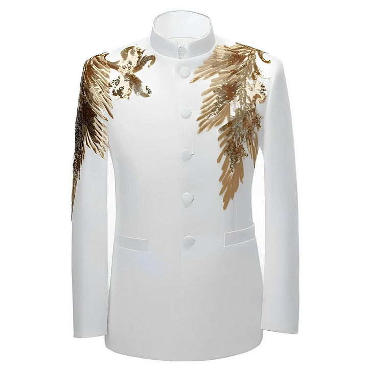 Marlow High-Collar Blazer Wynston Duke Gold 2XS 