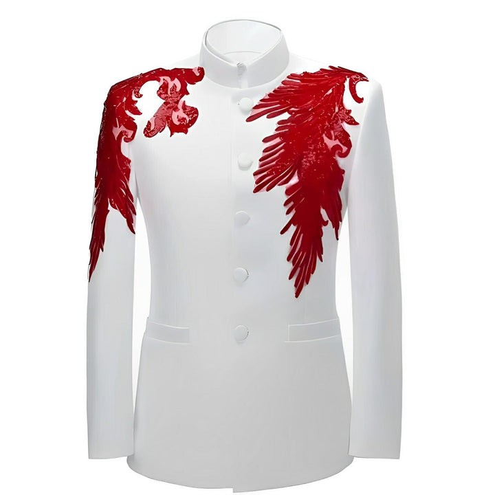 Marlow High-Collar Blazer Wynston Duke Red 2XS 