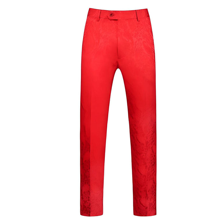 Masson Jacquard Trousers Wynston Duke Red XS 
