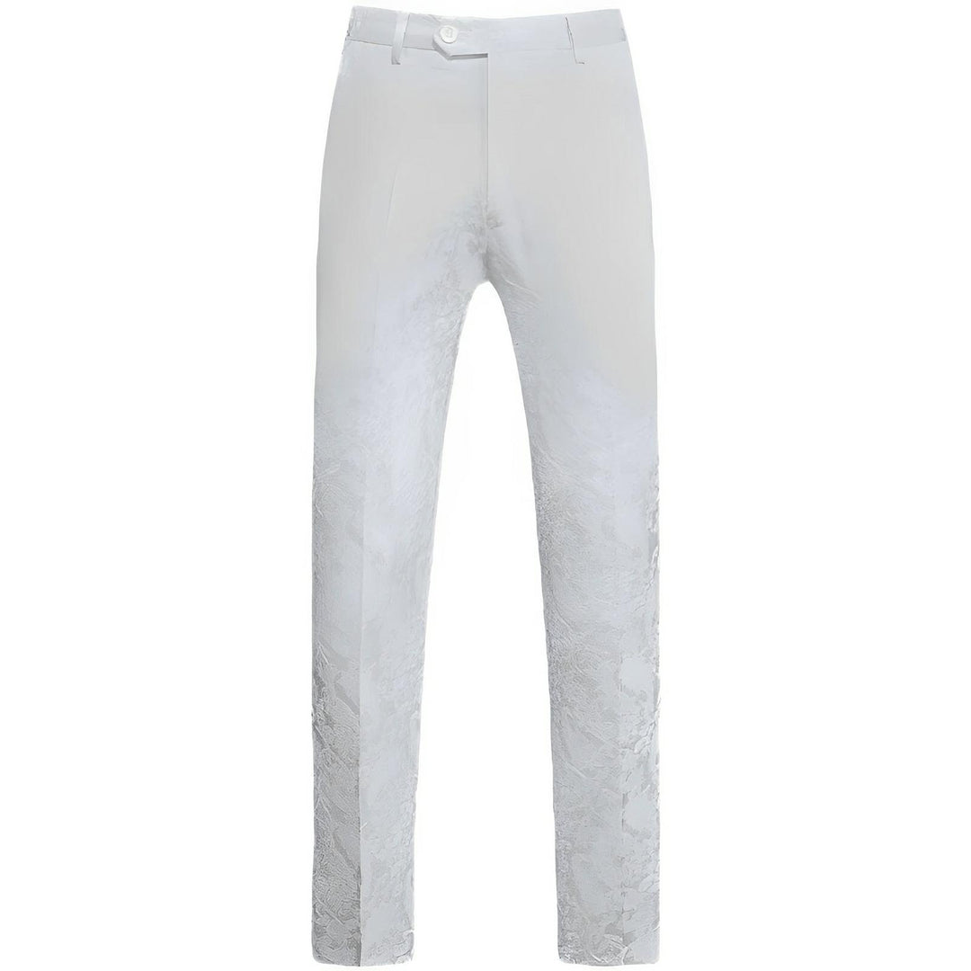 Masson Jacquard Trousers Wynston Duke White XS 