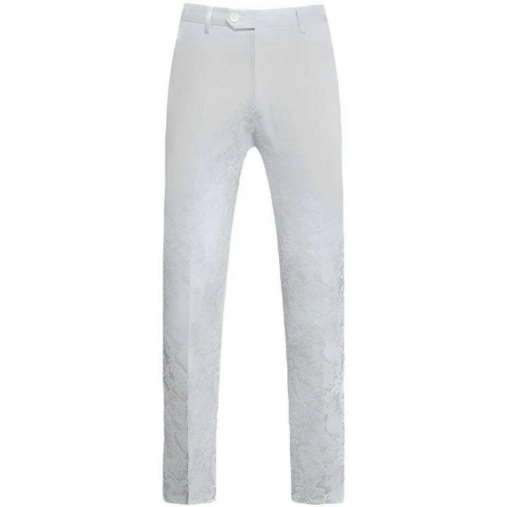 Masson Jacquard Trousers Wynston Duke White XS 