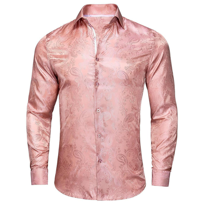 Merrick Silk Shirt Wynston Duke Pink 2XS 