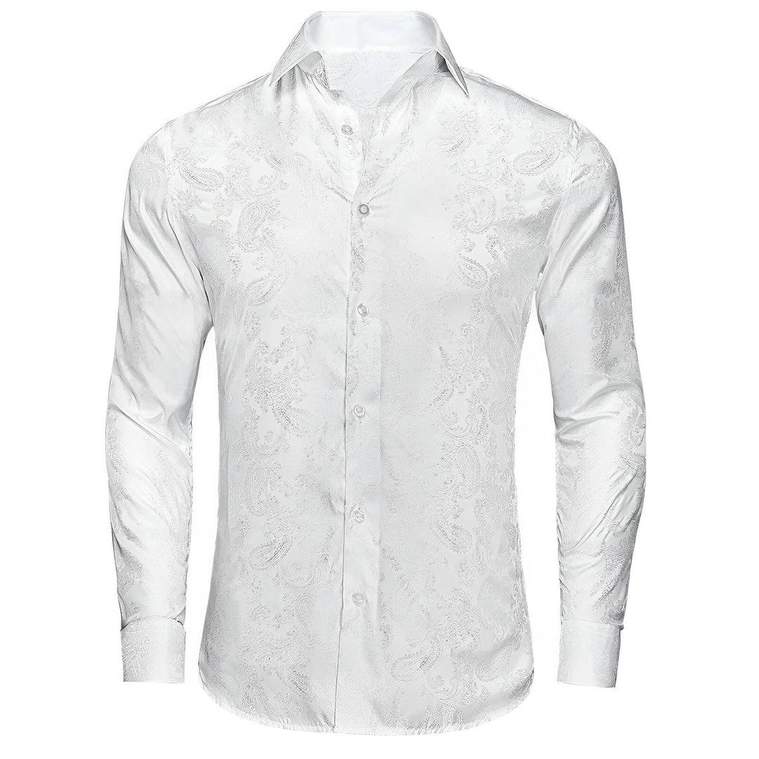 Merrick Silk Shirt Wynston Duke White 2XS 