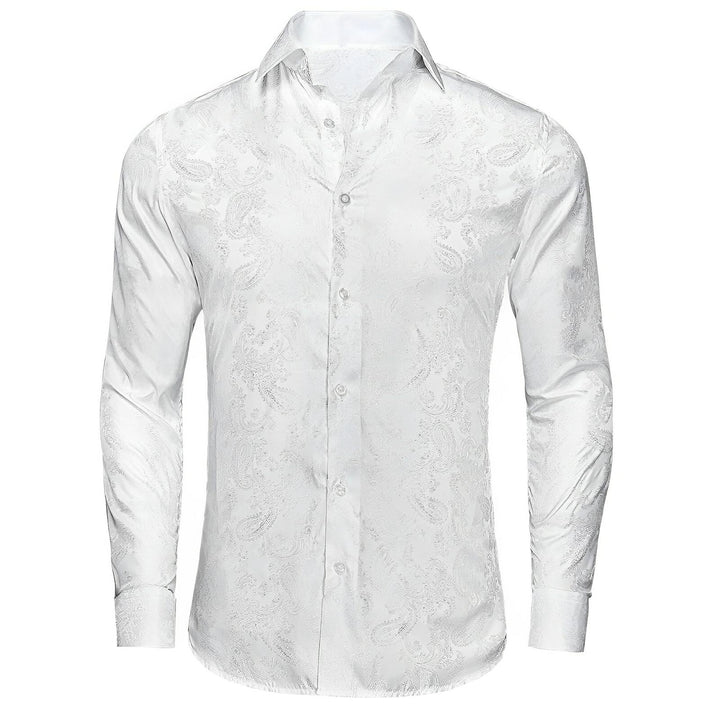 Merrick Silk Shirt Wynston Duke White 2XS 