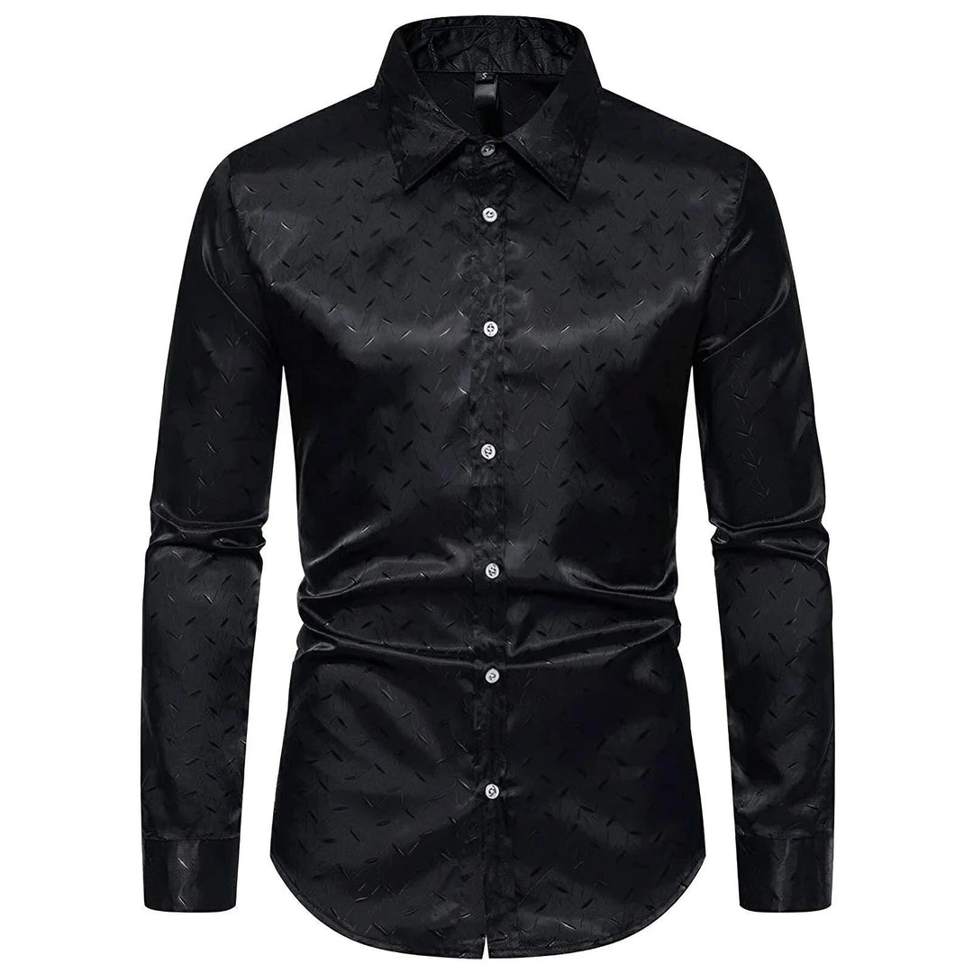 Mikel Silk Shirt Wynston Duke Black S 