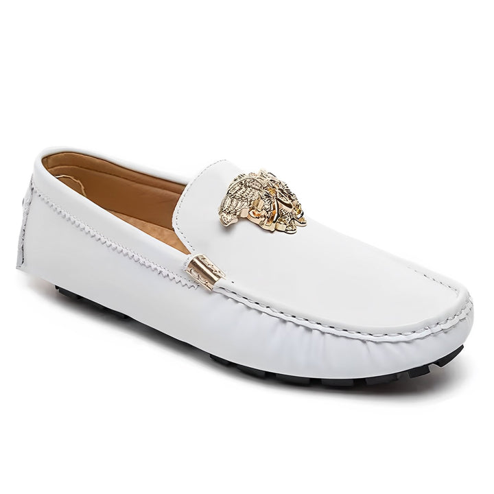 Monarch Driving Loafers Wynston Duke White 5 