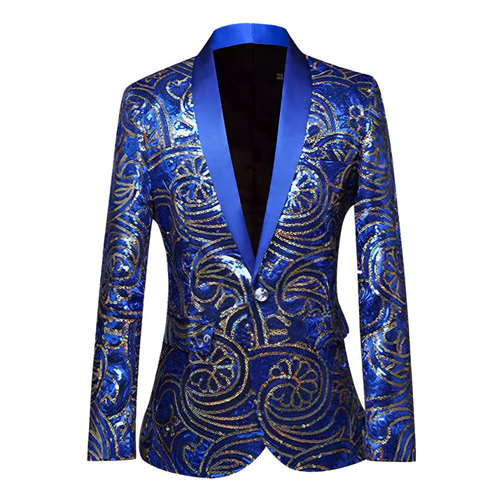Norwood Sequin Blazer Wynston Duke Blue XS 