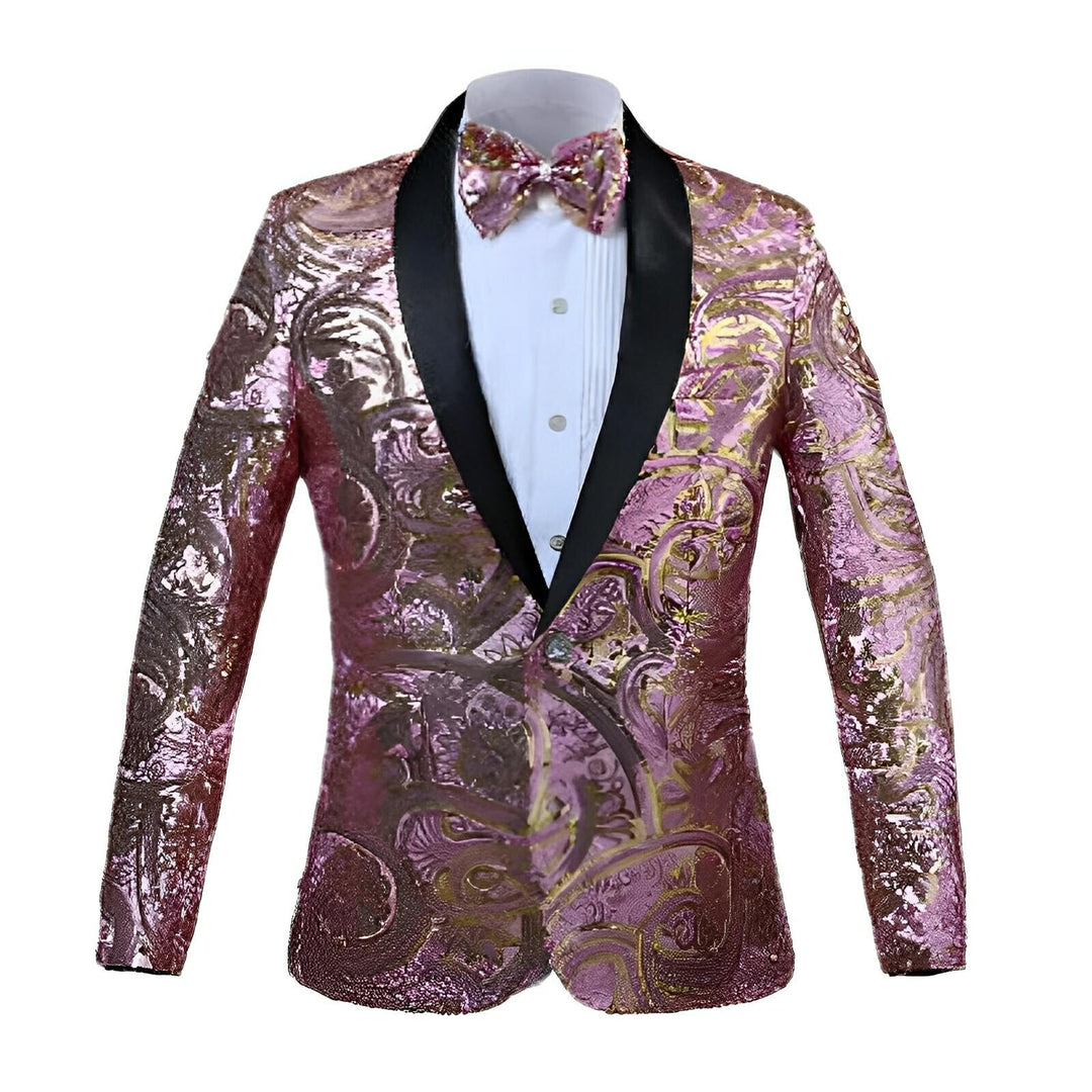 Norwood Sequin Blazer Wynston Duke Pink XS 