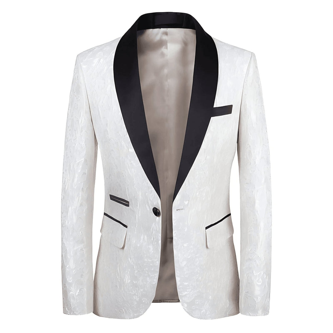 Osbourne Jacquard Blazer Wynston Duke White 2XS 