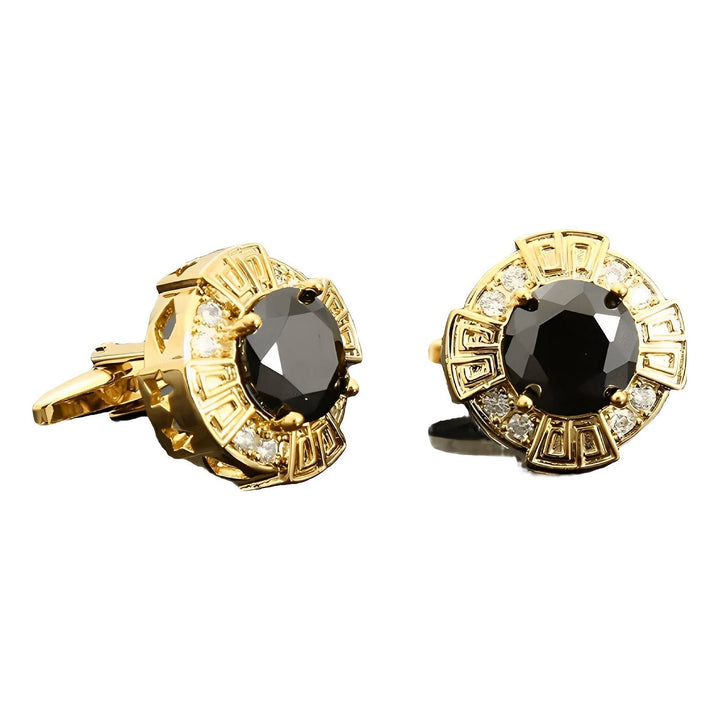 Osgood Rhinestone Cufflinks Wynston Duke Black 