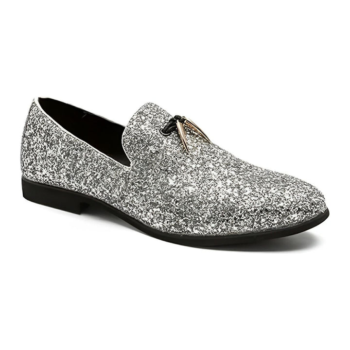 Penworth Rhinestone Loafers Wynston Duke Silver 6 