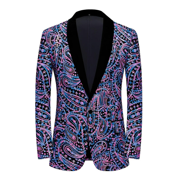 Quinton Sequin Blazer Wynston Duke Purple XS 